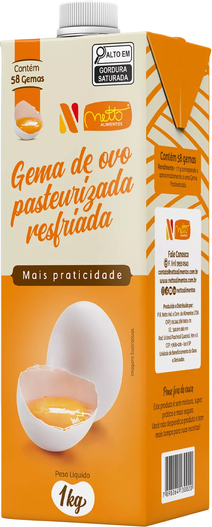 Gema de Ovo Pasteurizada - 1kg